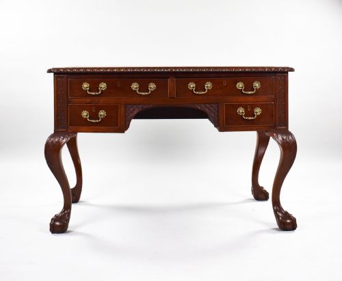 MAHOGANY CHIPPENDALE STYLE WRITING TABLE - ADDITIONAL PHOTO 1
