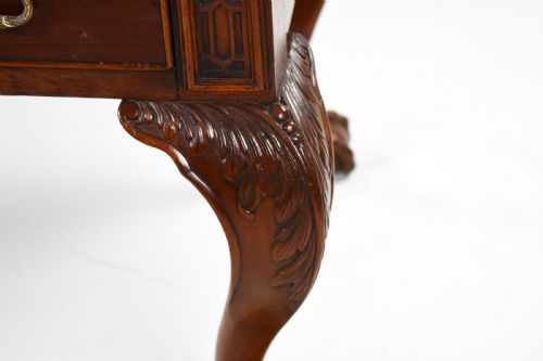 MAHOGANY CHIPPENDALE STYLE WRITING TABLE - ADDITIONAL PHOTO 5