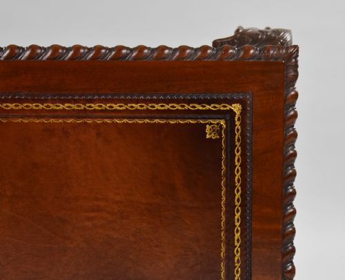 MAHOGANY CHIPPENDALE STYLE WRITING TABLE - ADDITIONAL PHOTO 14