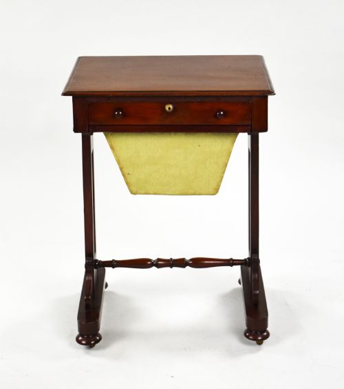 VICTORIAN MAHOGANY WORK TABLE - ADDITIONAL PHOTO 1