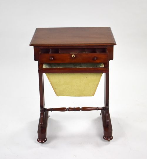 VICTORIAN MAHOGANY WORK TABLE - ADDITIONAL PHOTO 5