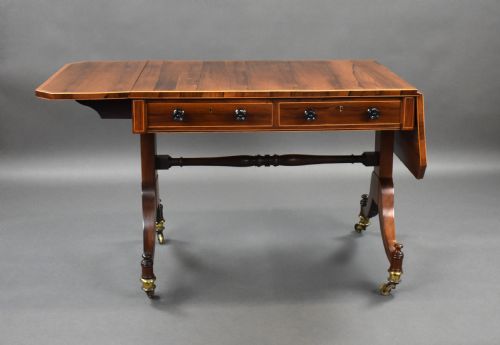 REGENCY ROSEWOOD SOFA TABLE - ADDITIONAL PHOTO 1