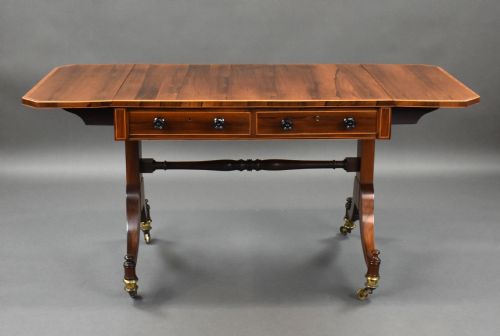 REGENCY ROSEWOOD SOFA TABLE - ADDITIONAL PHOTO 2