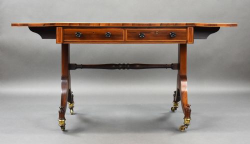 REGENCY ROSEWOOD SOFA TABLE - ADDITIONAL PHOTO 3