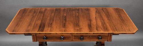 REGENCY ROSEWOOD SOFA TABLE - ADDITIONAL PHOTO 7