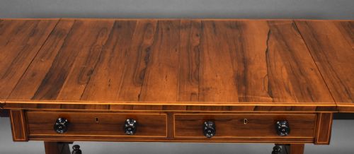 REGENCY ROSEWOOD SOFA TABLE - ADDITIONAL PHOTO 9