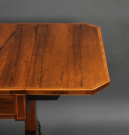 REGENCY ROSEWOOD SOFA TABLE - ADDITIONAL PHOTO 10