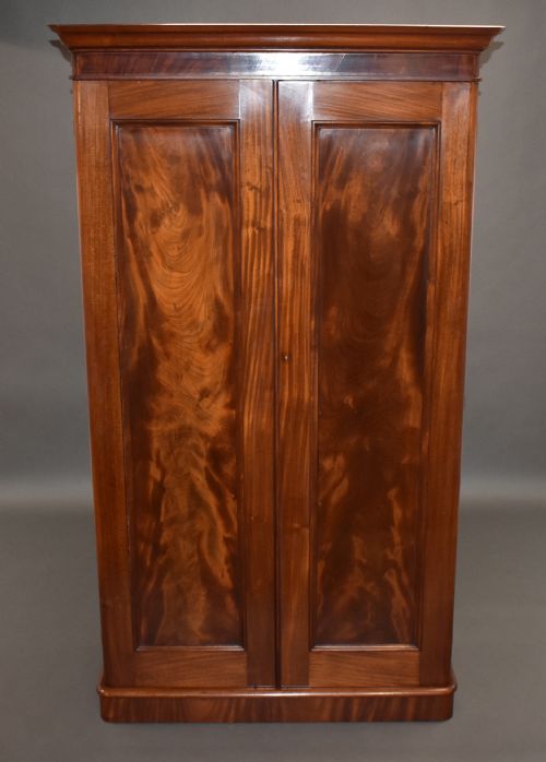 Victorian Mahogany Two Door Wardrobe