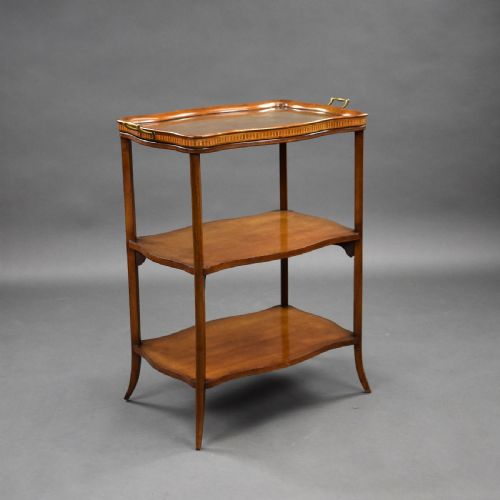 1930s Mahogany Etagere with Butlers Tray