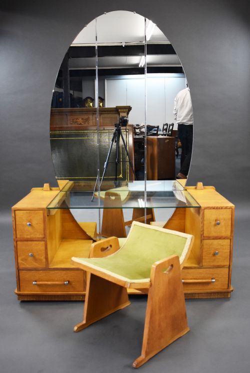 Art Deco Oak Dressing Table