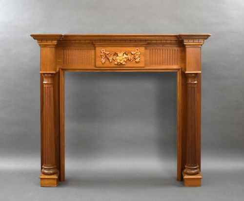 1930s Carved Oak Fire Surround