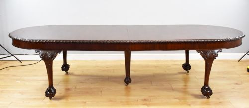 Large Chippendale Style Dining Table