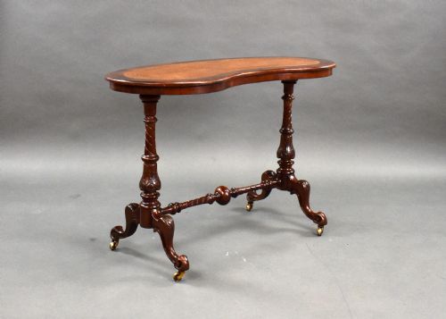 Victorian Burr Walnut Writing Table