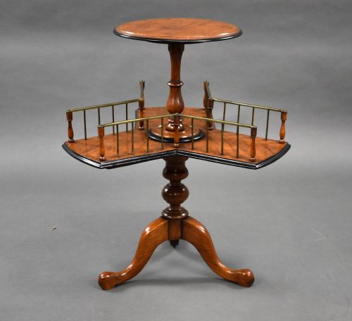 Victorian Pollard Oak Revolving Bookstand