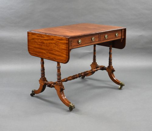 REGENCY MAHOGANY SOFA TABLE