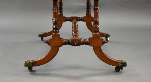 REGENCY MAHOGANY SOFA TABLE - ADDITIONAL PHOTO 6