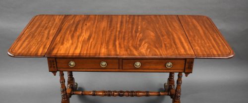 REGENCY MAHOGANY SOFA TABLE - ADDITIONAL PHOTO 7