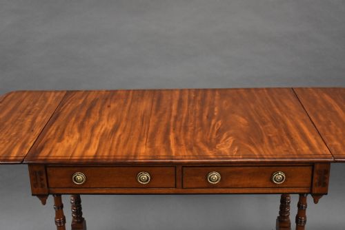 REGENCY MAHOGANY SOFA TABLE - ADDITIONAL PHOTO 9