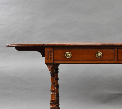REGENCY MAHOGANY SOFA TABLE - ADDITIONAL PHOTO 12