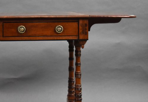 REGENCY MAHOGANY SOFA TABLE - ADDITIONAL PHOTO 13