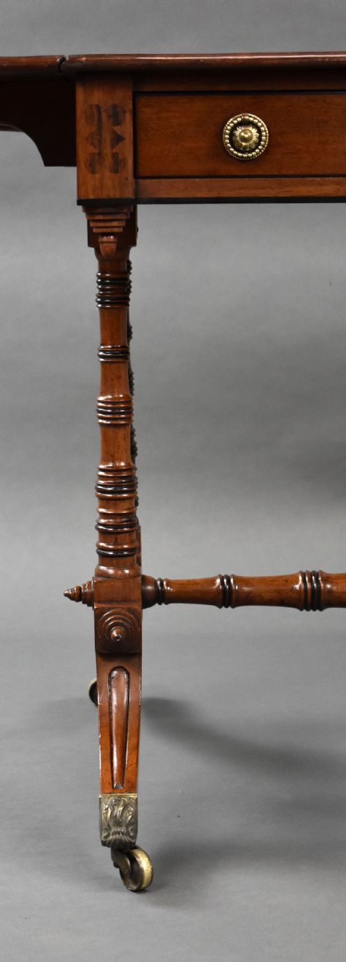 REGENCY MAHOGANY SOFA TABLE - ADDITIONAL PHOTO 14