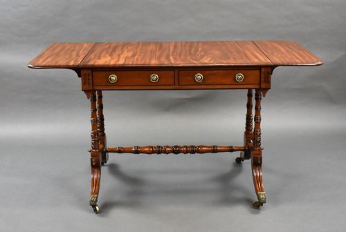 REGENCY MAHOGANY SOFA TABLE - ADDITIONAL PHOTO 16