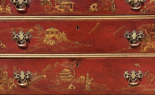 18TH CENTURY LACQUER AND GILT CHINOISERIE BUREAU BOOKCASE - ADDITIONAL PHOTO 9
