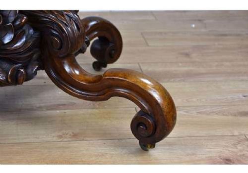 19TH CENTURY ENGLISH VICTORIAN BURR WALNUT LOO TABLE - ADDITIONAL PHOTO 7
