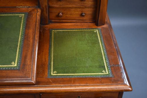 VICTORIAN MAHOGANY DICKENS DESK - ADDITIONAL PHOTO 6