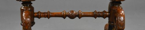 VICTORIAN BURR WALNUT WORKWRITING TABLE - ADDITIONAL PHOTO 8