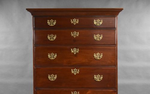GEORGE III MAHOGANY TALLBOY - ADDITIONAL PHOTO 3