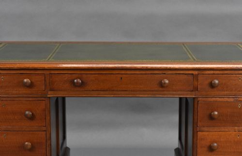 VICTORIAN OAK PARTNERS DESK - ADDITIONAL PHOTO 7