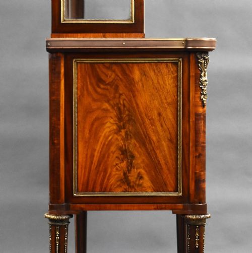 19TH CENTURY FRENCH WALNUT GLASS TOP COMMODE - ADDITIONAL PHOTO 13