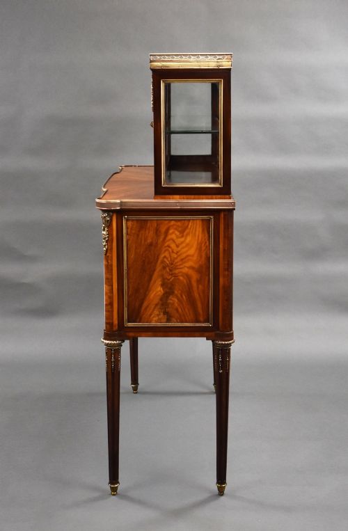 19TH CENTURY FRENCH WALNUT GLASS TOP COMMODE - ADDITIONAL PHOTO 14