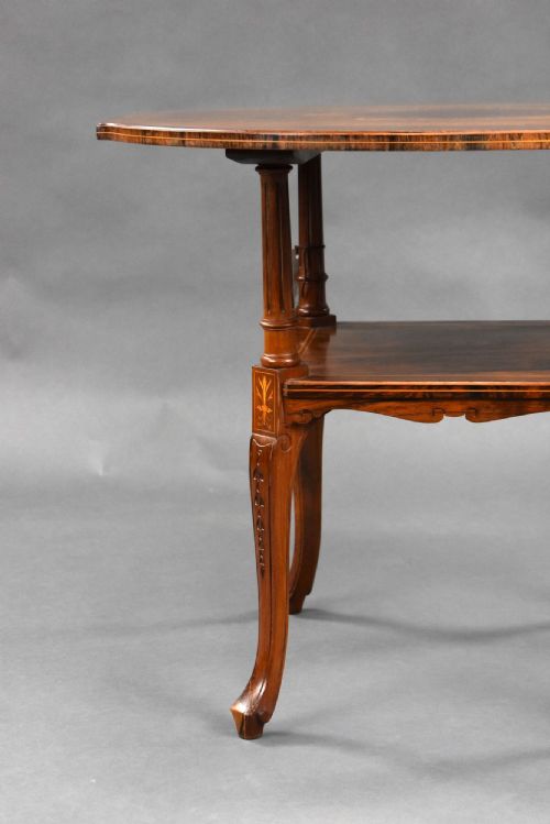 EDWARDIAN ROSEWOOD INLAID CENTRE TABLE - ADDITIONAL PHOTO 2