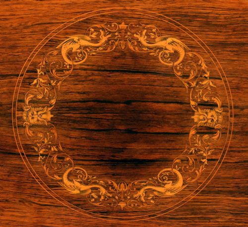 EDWARDIAN ROSEWOOD INLAID CENTRE TABLE - ADDITIONAL PHOTO 5