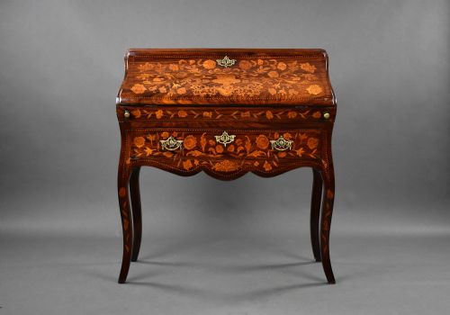 19TH CENTURY DUTCH MARQUETRY BUREAU - ADDITIONAL PHOTO 1