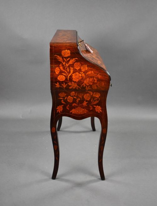 19TH CENTURY DUTCH MARQUETRY BUREAU - ADDITIONAL PHOTO 4