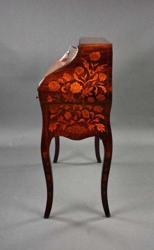 19TH CENTURY DUTCH MARQUETRY BUREAU - ADDITIONAL PHOTO 5