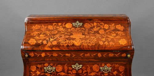 19TH CENTURY DUTCH MARQUETRY BUREAU - ADDITIONAL PHOTO 6