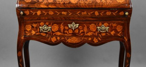19TH CENTURY DUTCH MARQUETRY BUREAU - ADDITIONAL PHOTO 7