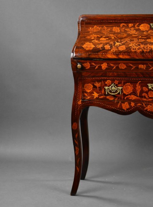 19TH CENTURY DUTCH MARQUETRY BUREAU - ADDITIONAL PHOTO 8