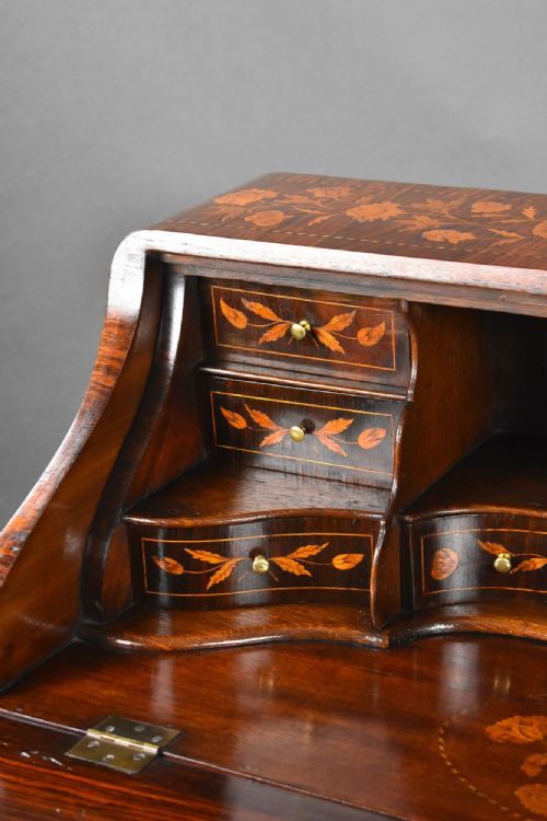 19TH CENTURY DUTCH MARQUETRY BUREAU - ADDITIONAL PHOTO 10