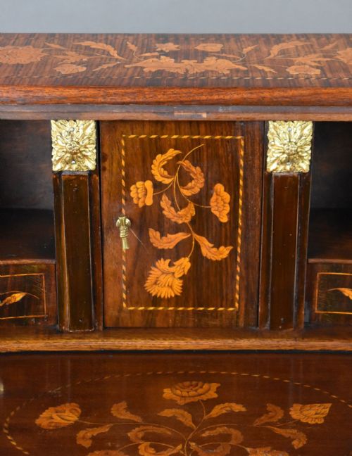 19TH CENTURY DUTCH MARQUETRY BUREAU - ADDITIONAL PHOTO 11