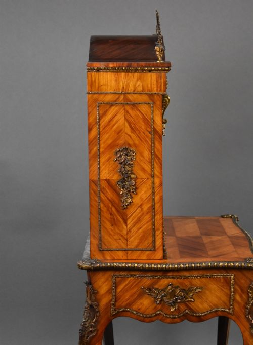 19TH CENTURY WALNUT BONHEUR DU JOUR - ADDITIONAL PHOTO 17