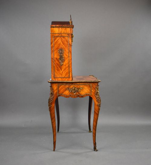 19TH CENTURY WALNUT BONHEUR DU JOUR - ADDITIONAL PHOTO 20