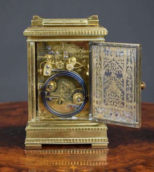 19TH CENTURY FRENCH GRAND SONNERIE CARRIAGE CLOCK HUNT ROSKELL - ADDITIONAL PHOTO 7