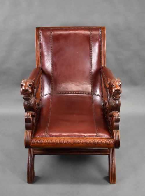19TH CENTURY CONTINENTAL WALNUT ARMCHAIR - ADDITIONAL PHOTO 1