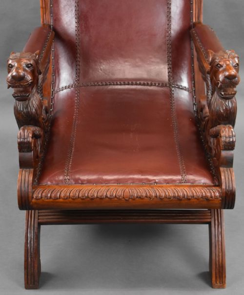 19TH CENTURY CONTINENTAL WALNUT ARMCHAIR - ADDITIONAL PHOTO 6