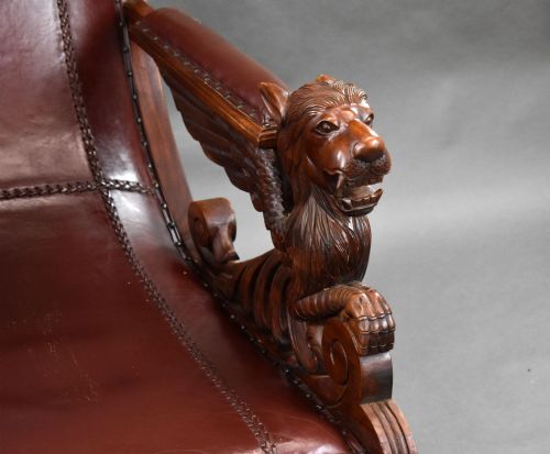 19TH CENTURY CONTINENTAL WALNUT ARMCHAIR - ADDITIONAL PHOTO 10